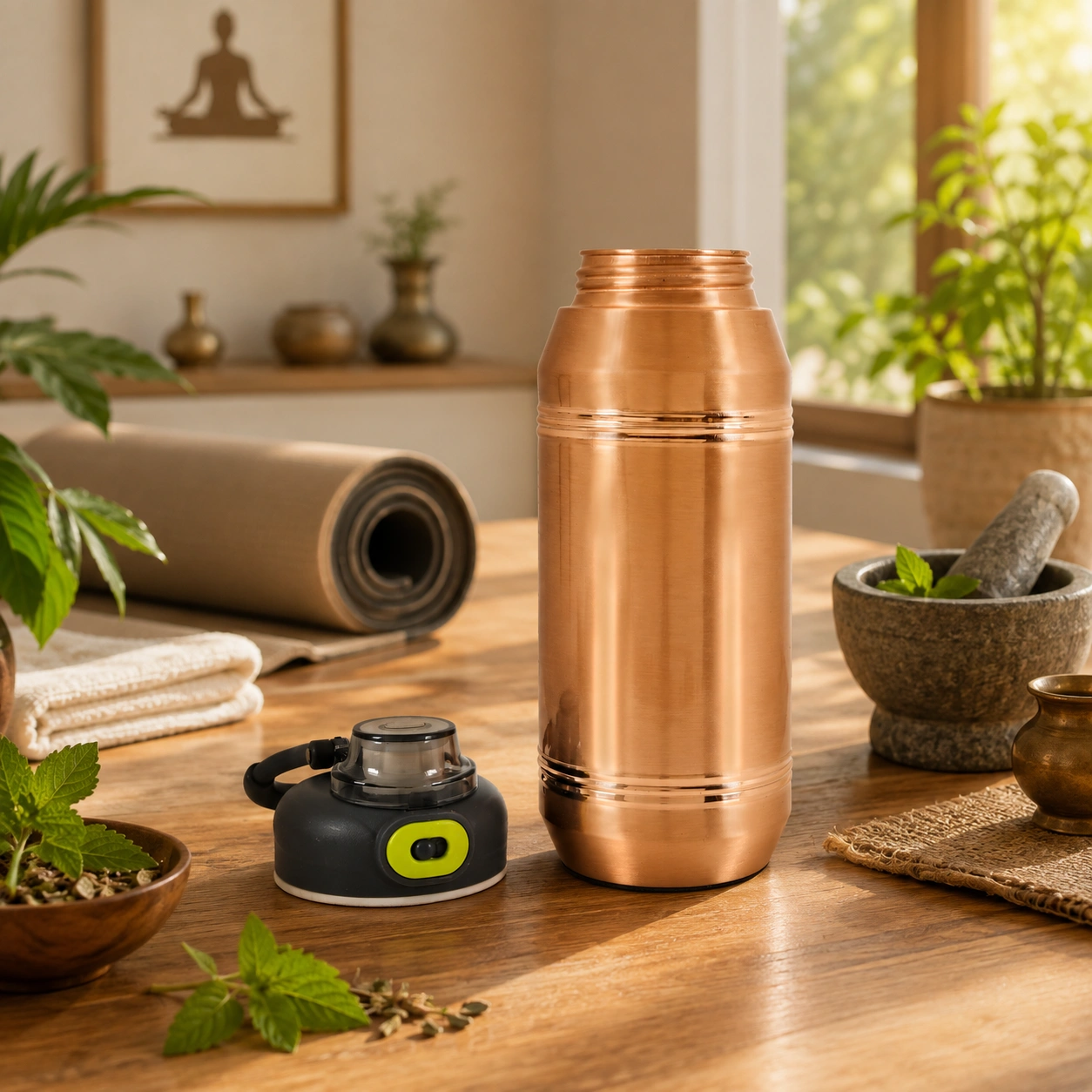 Jumbo Sipper Copper Water Bottle